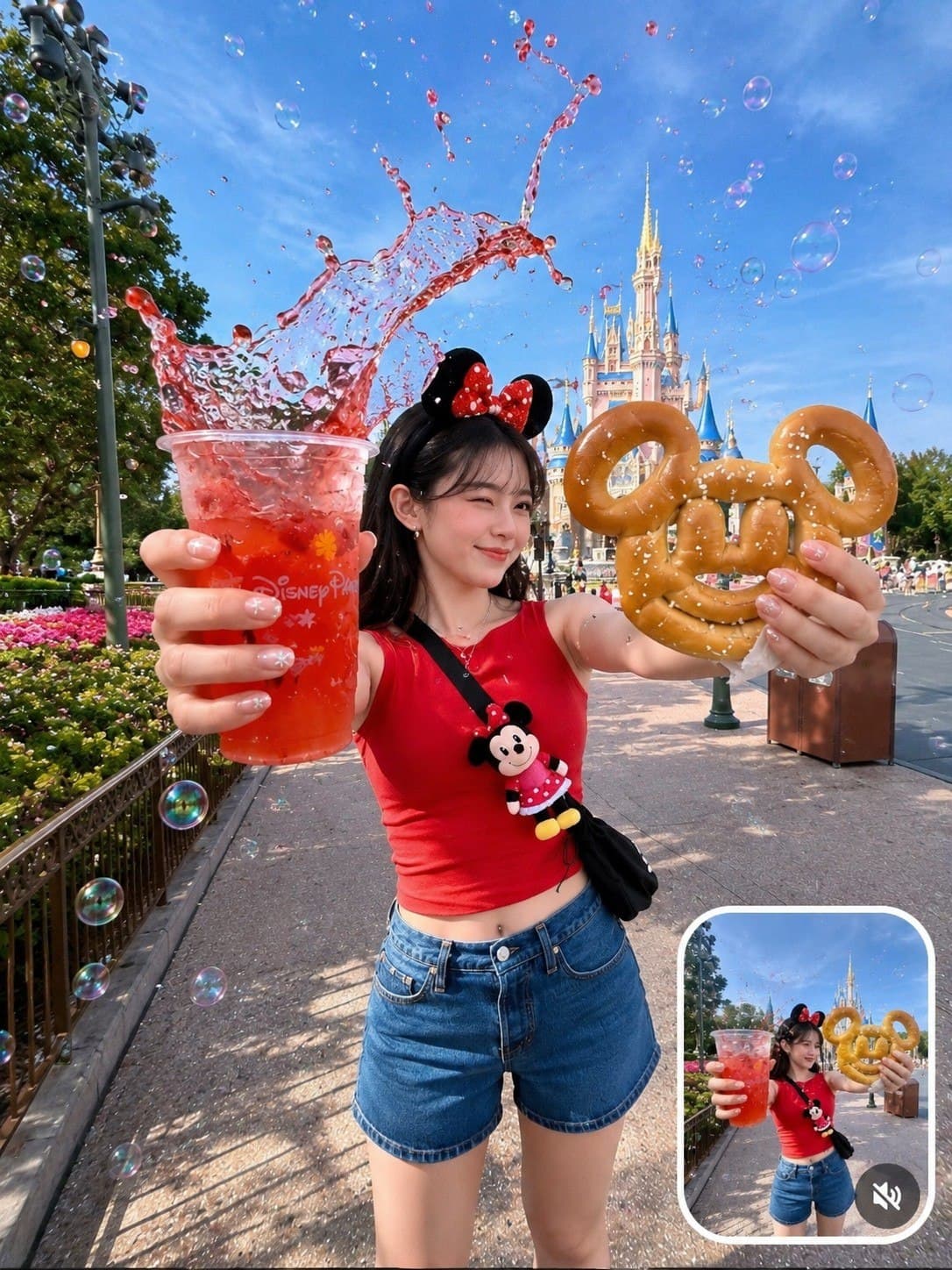 Create a vibrant, ultra-realistic travel photo of a beautifu