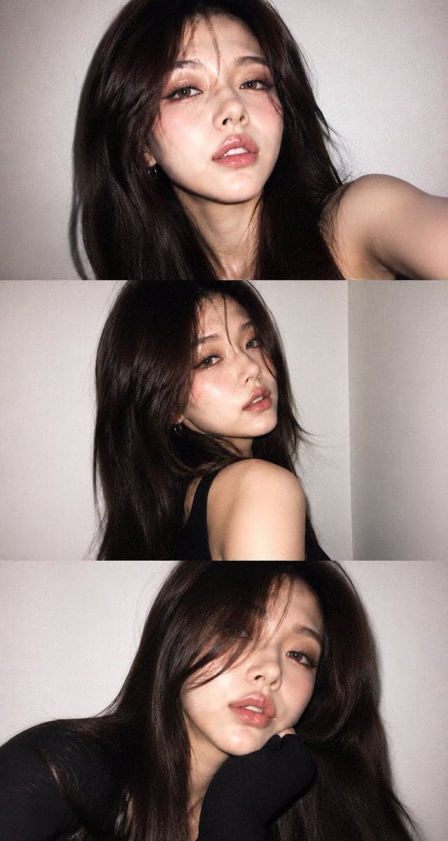 A vertical collage of three YZK photos. Using the uploaded s