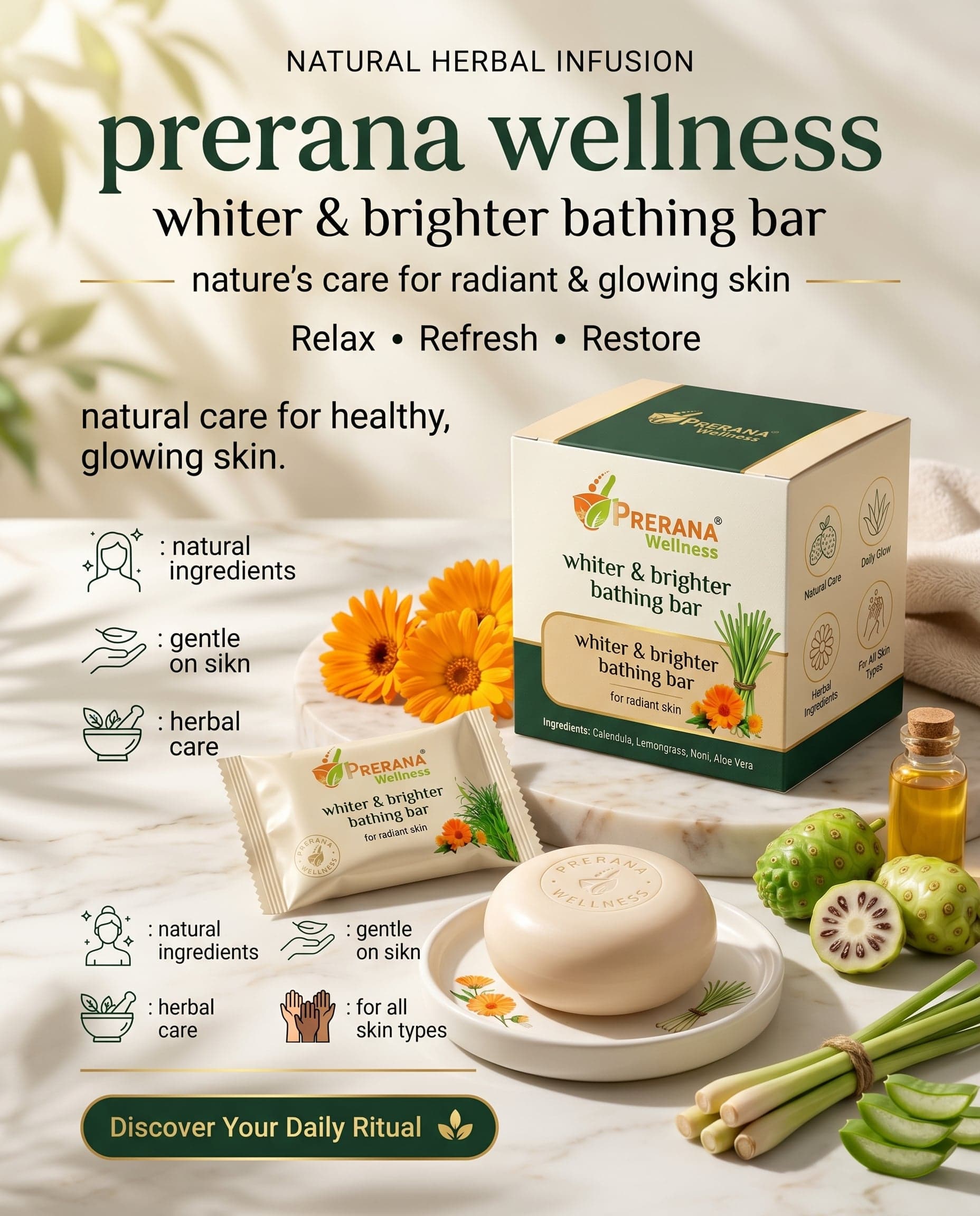 Create a premium wellness advertising poster for a wellness
