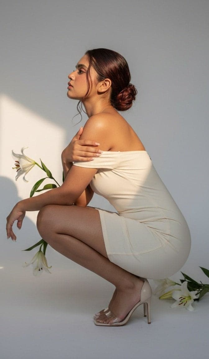 Role: high-end fashion editorial photographer shooting a lux