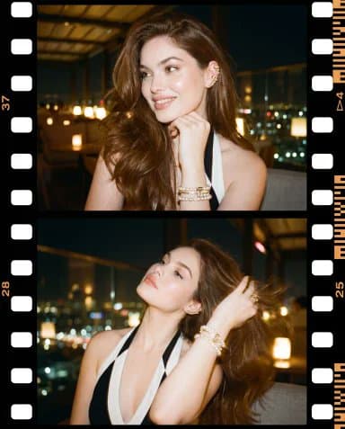 Ultra-realistic vertical disposable-camera contact sheet col