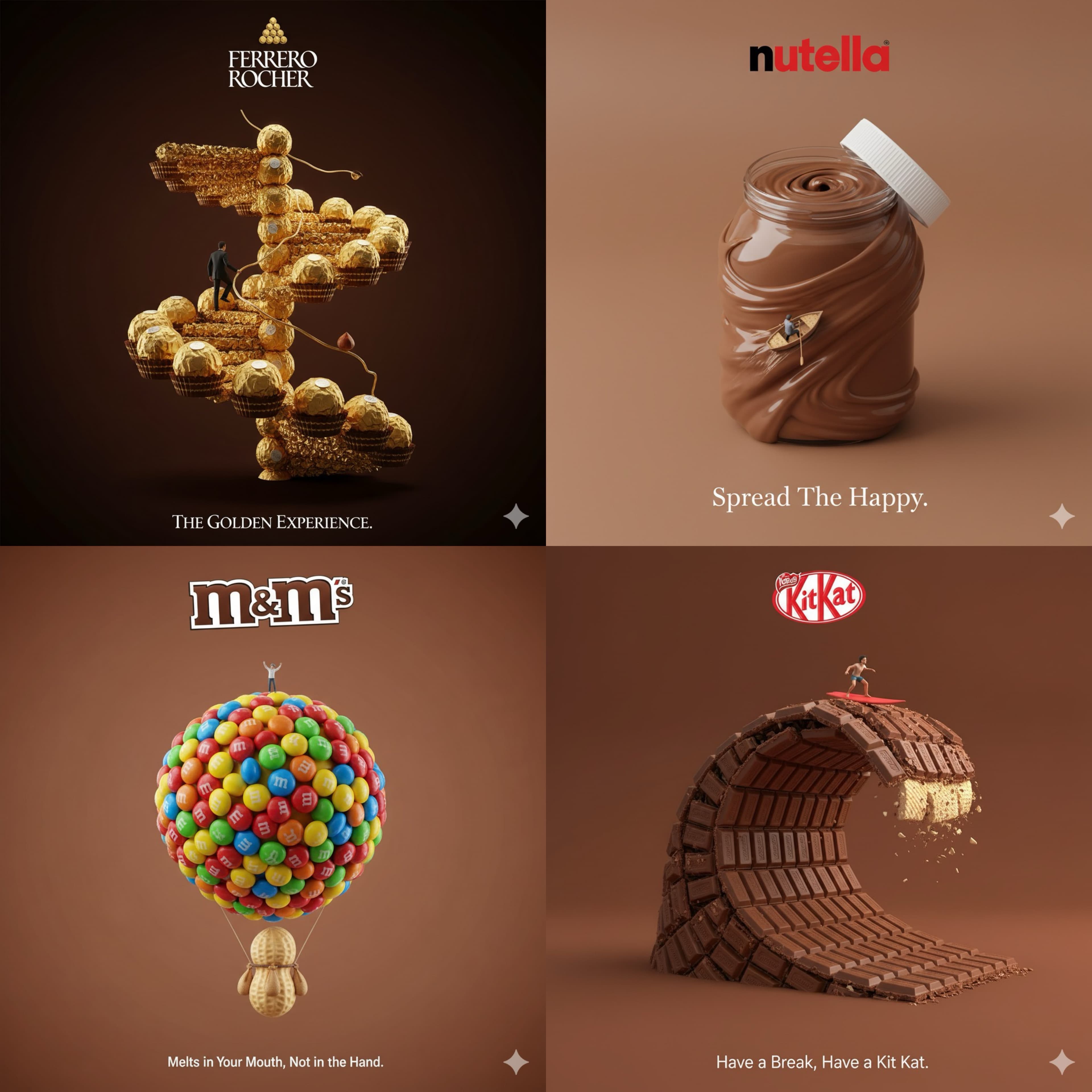Miniature Chocolate Brand Fun
I love crafting this prompt