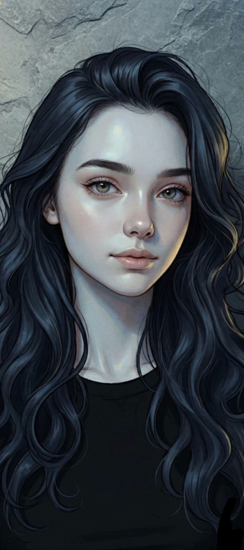 An ultra-detailed, semi-realistic digital portrait with a re