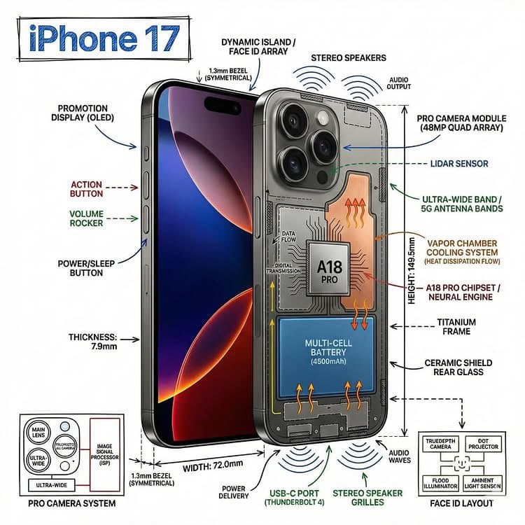 Create an infographic image of [OBJECT], combining a realist