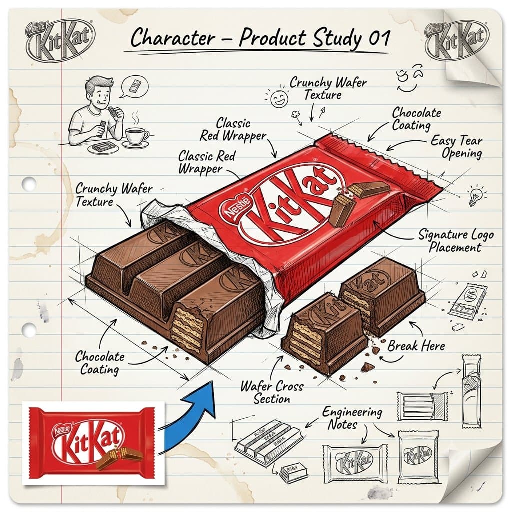 Create a highly detailed industrial design concept sketch on
