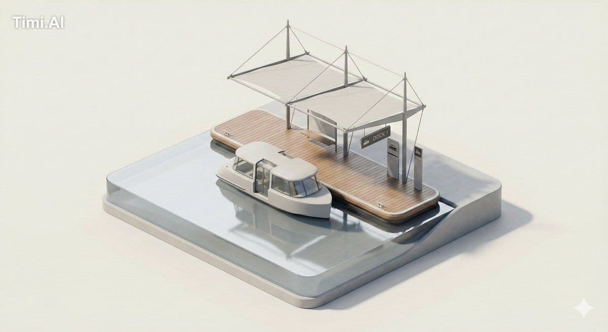 A clean, minimal 3D isometric diorama of a [CITY TRANSPORT T