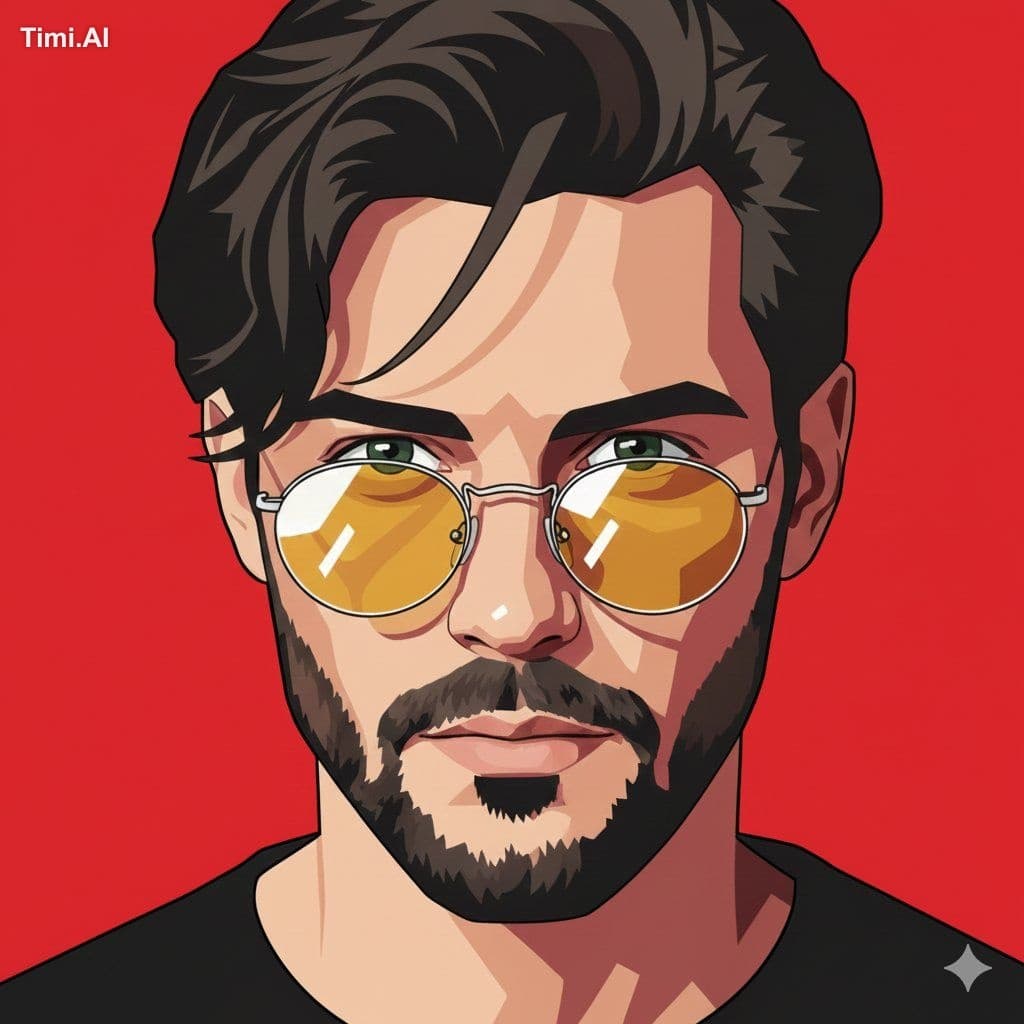 Create a modern digital illustration of me (use my uploaded 