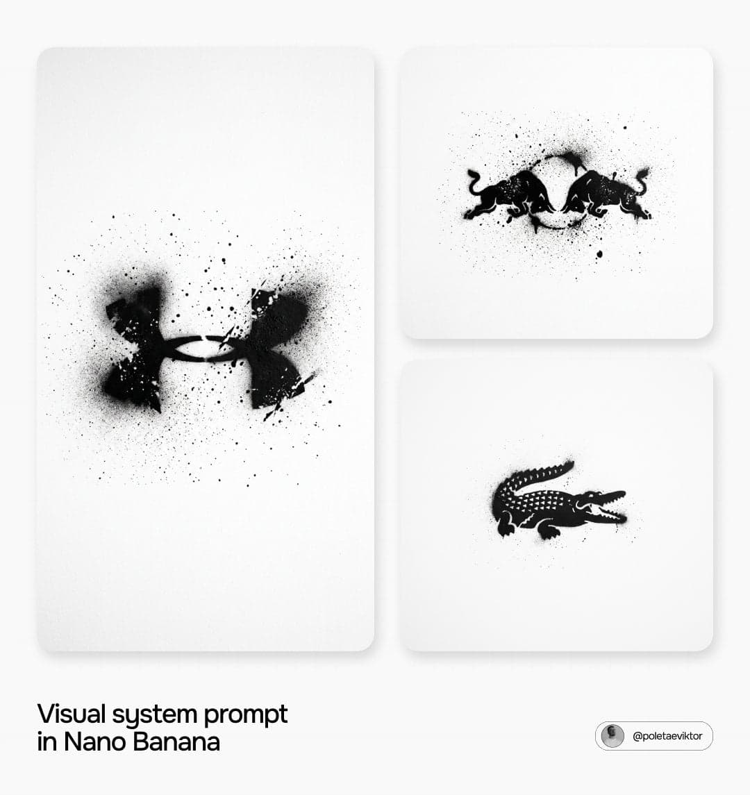 Spray stencil logo in [Brand Name]
