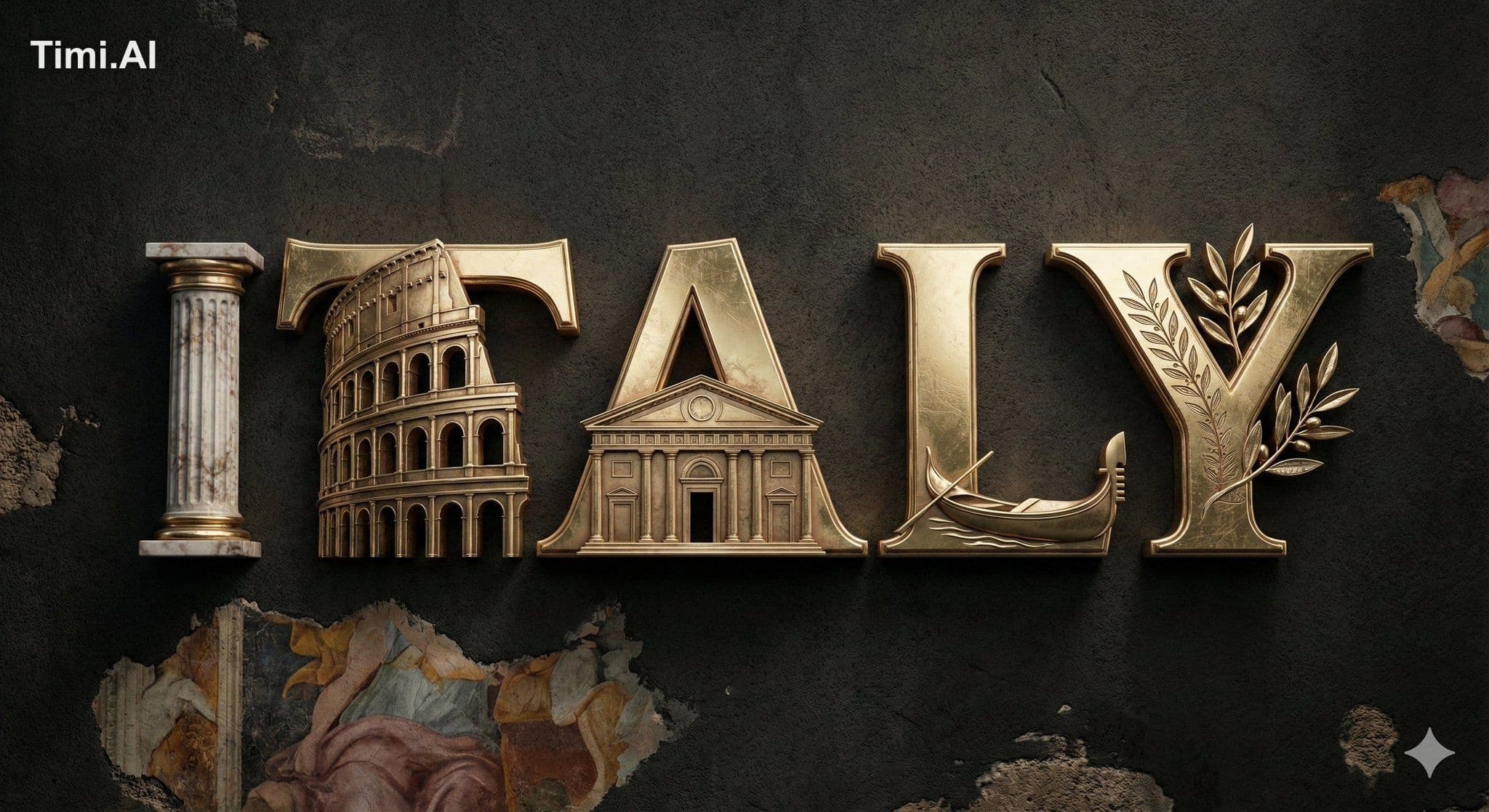A high-quality 3D metallic typography design of the word [CO