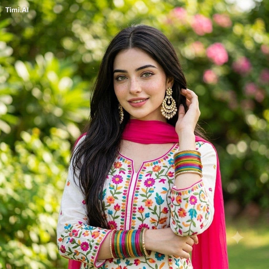 Create an image features a close-up, waist-up portrait of a