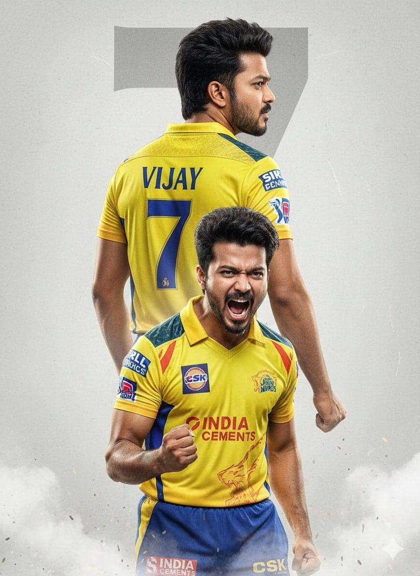 An ultra-realistic cinematic cricket poster featuring a youn