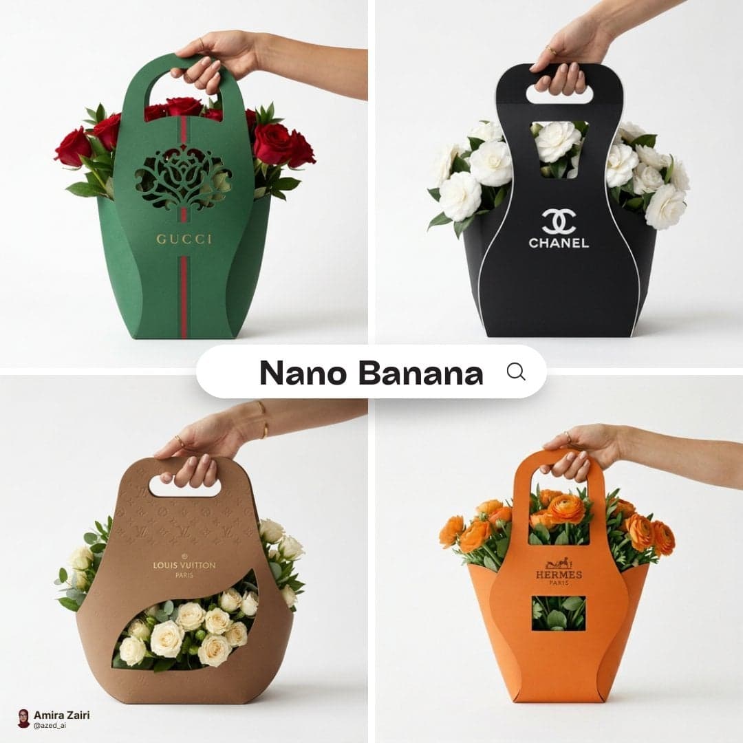 Minimalist branded flower packaging design for [brand], eco-