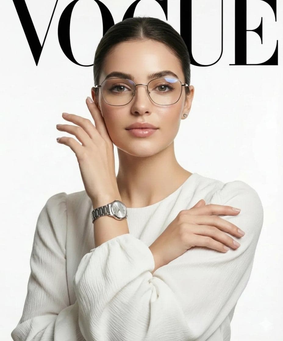 A high-definition, professional fashion editorial photograph