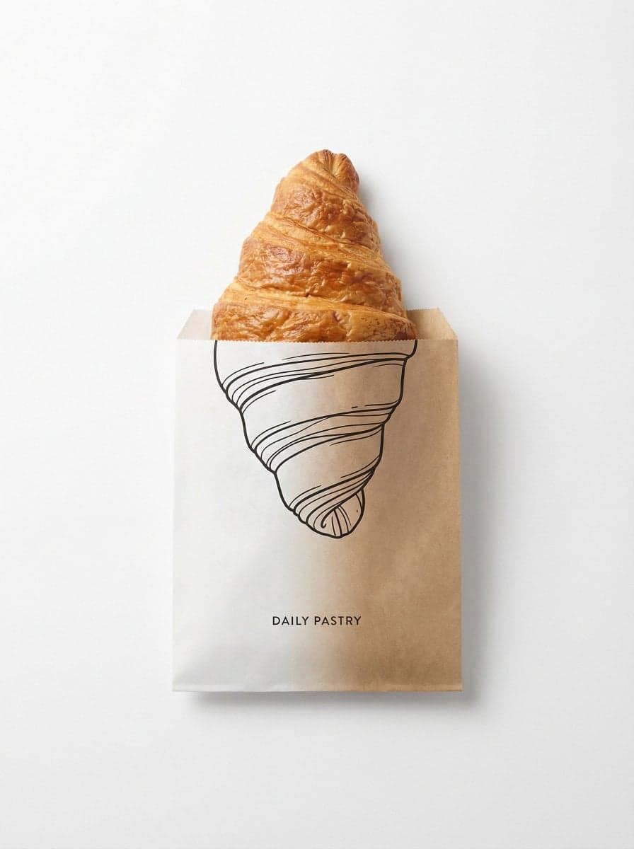 minimal studio shot on pure white background, real [Food Nam