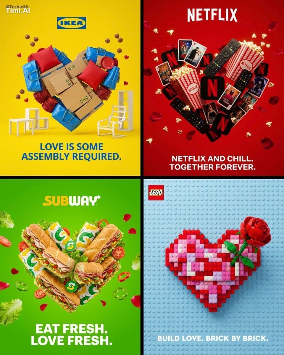 Create a professional Valentine’s Day advertisement for [BRA