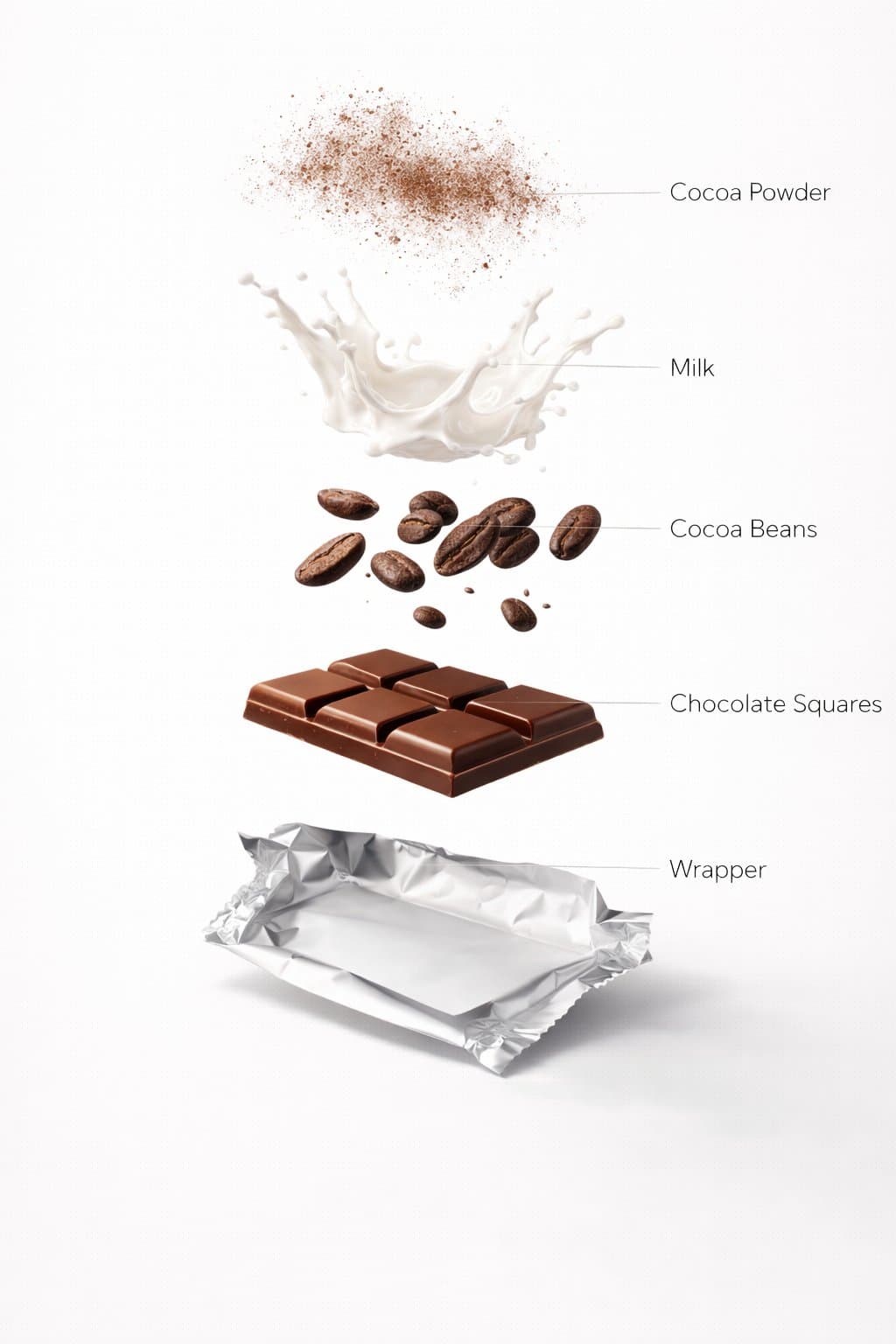 The Chocolate start to round spin while ingredients separate