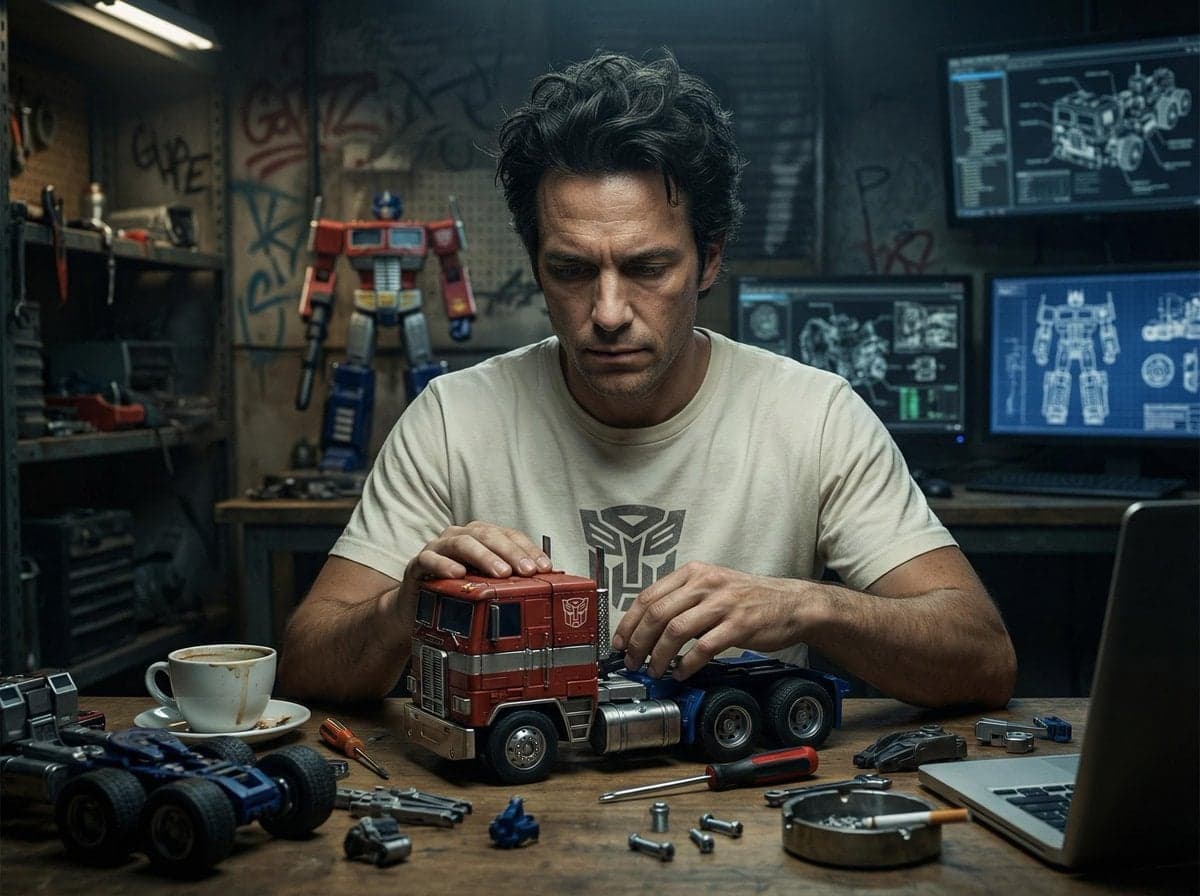 {
"title": "Optimus Prime Toy Assembly Workshop",
"style