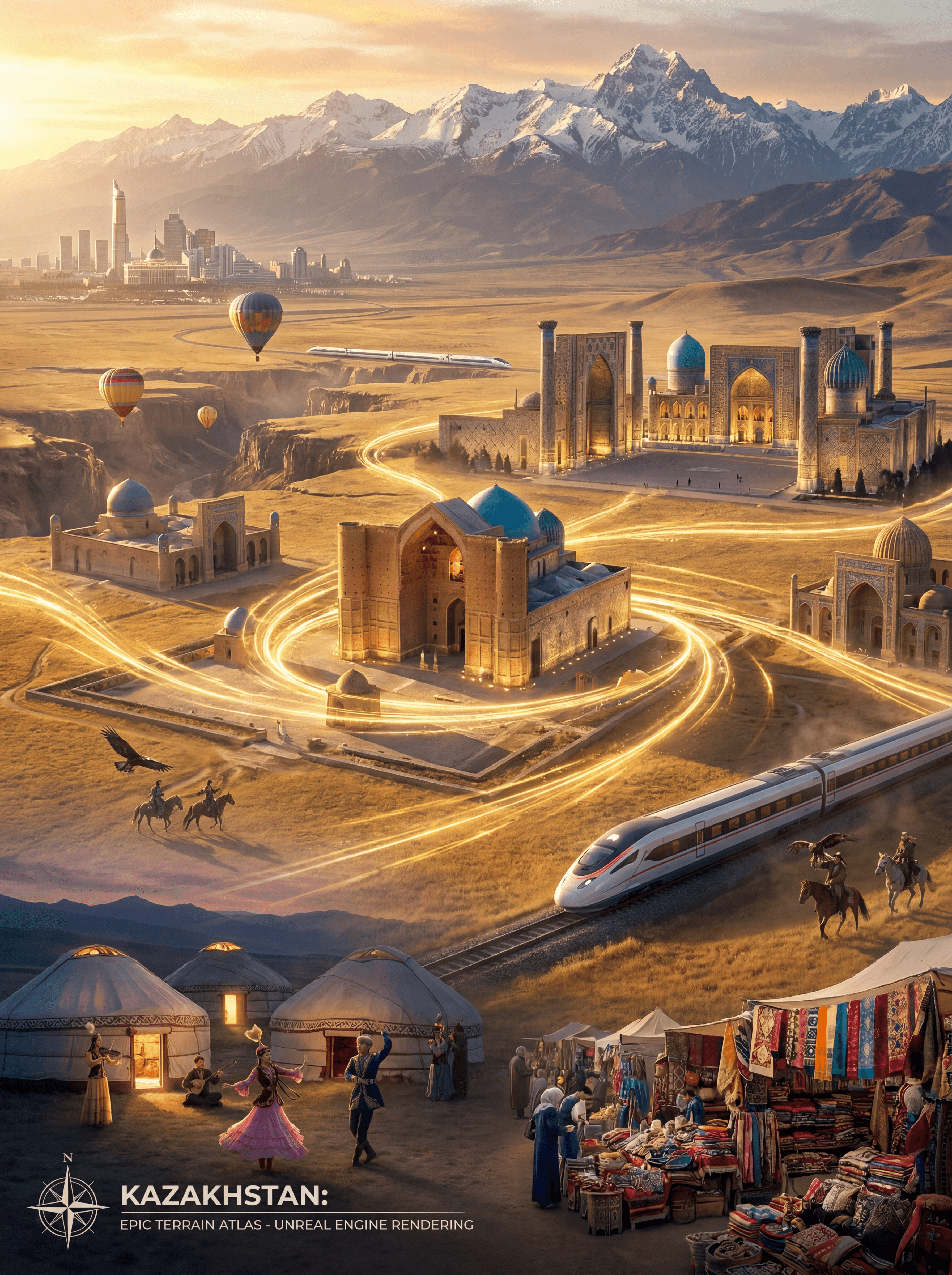 Create a visually unforgettable cinematic travel campaign fo