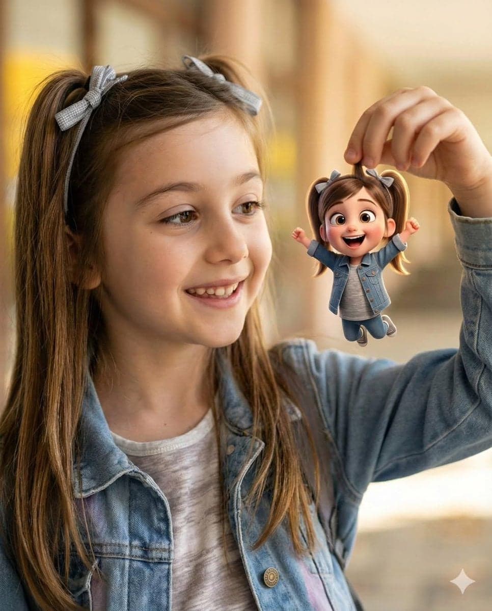 {
"Objective": "Create a heartwarming, whimsical portrait