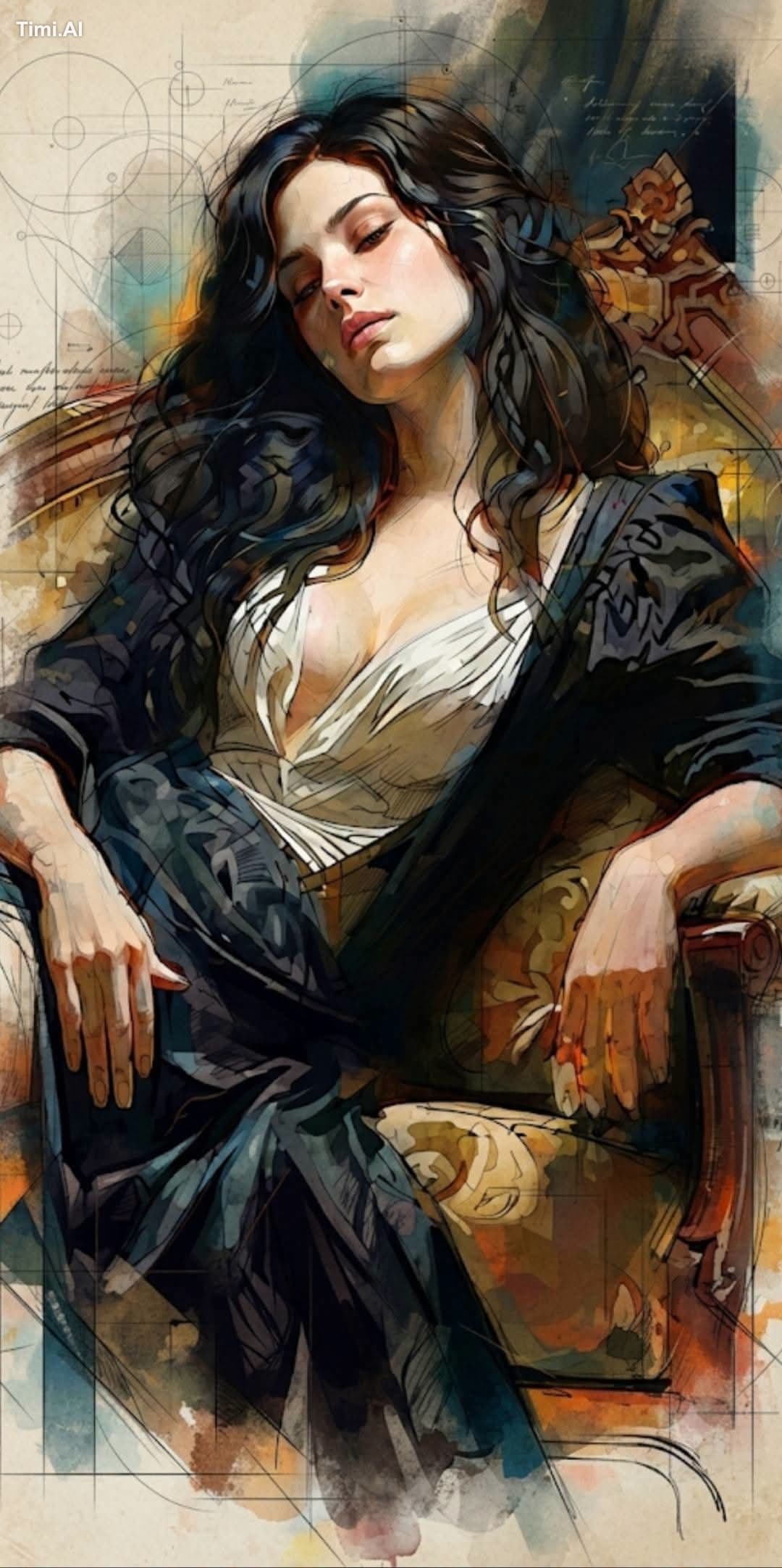 Ultra-detailed neo-editorial cinematic portrait illustration