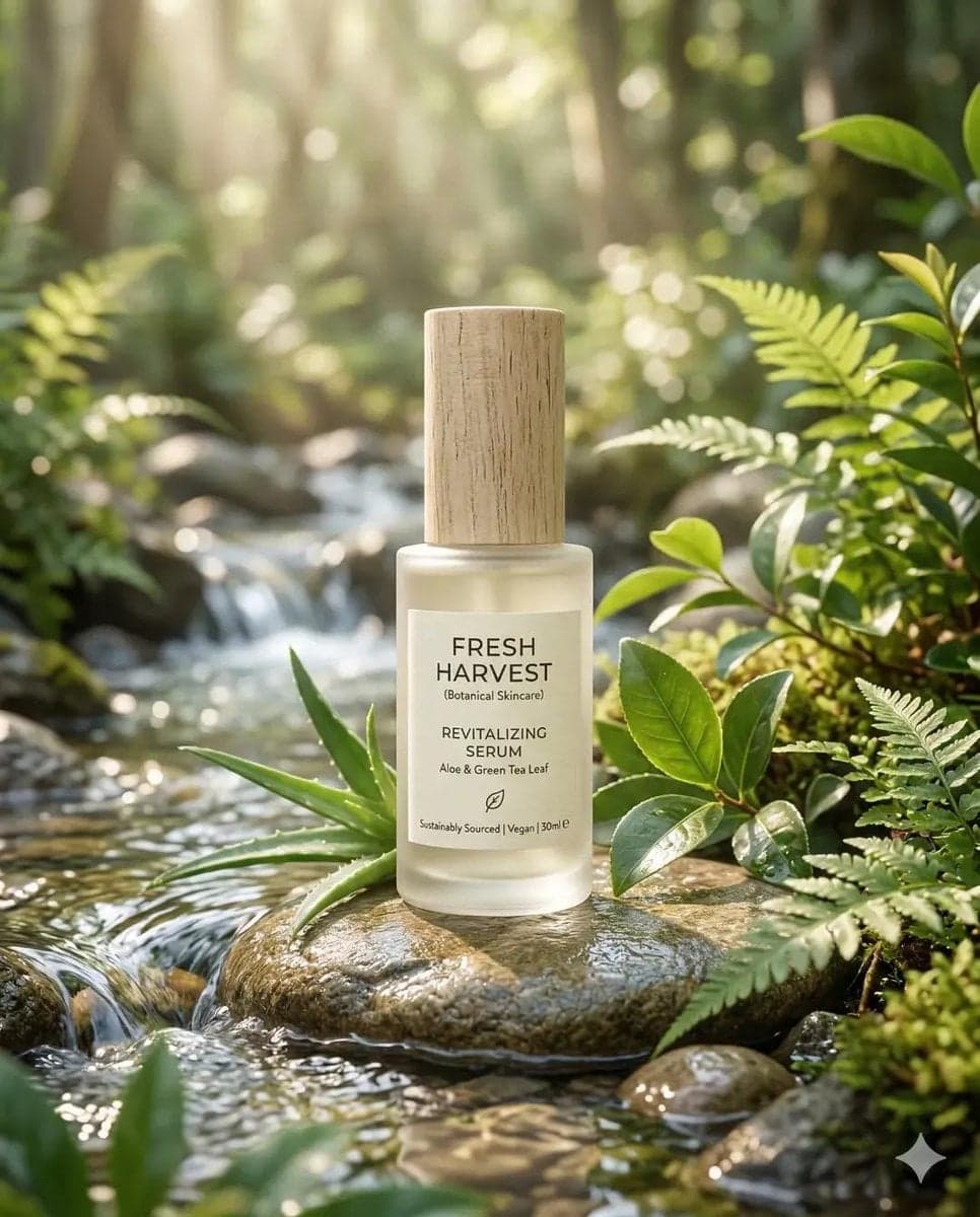 Eco-Friendly Skincare Product “Minimalist skincare bottle ma
