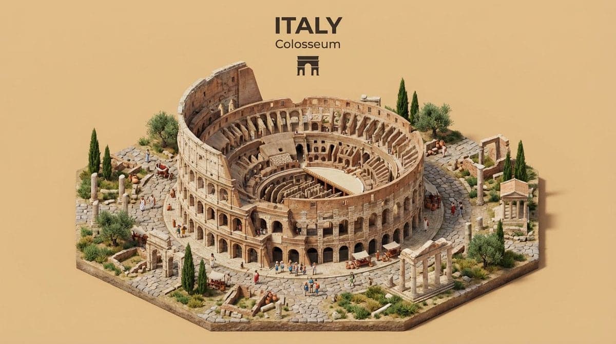 Create an isometric miniature 3D diorama representing the ic