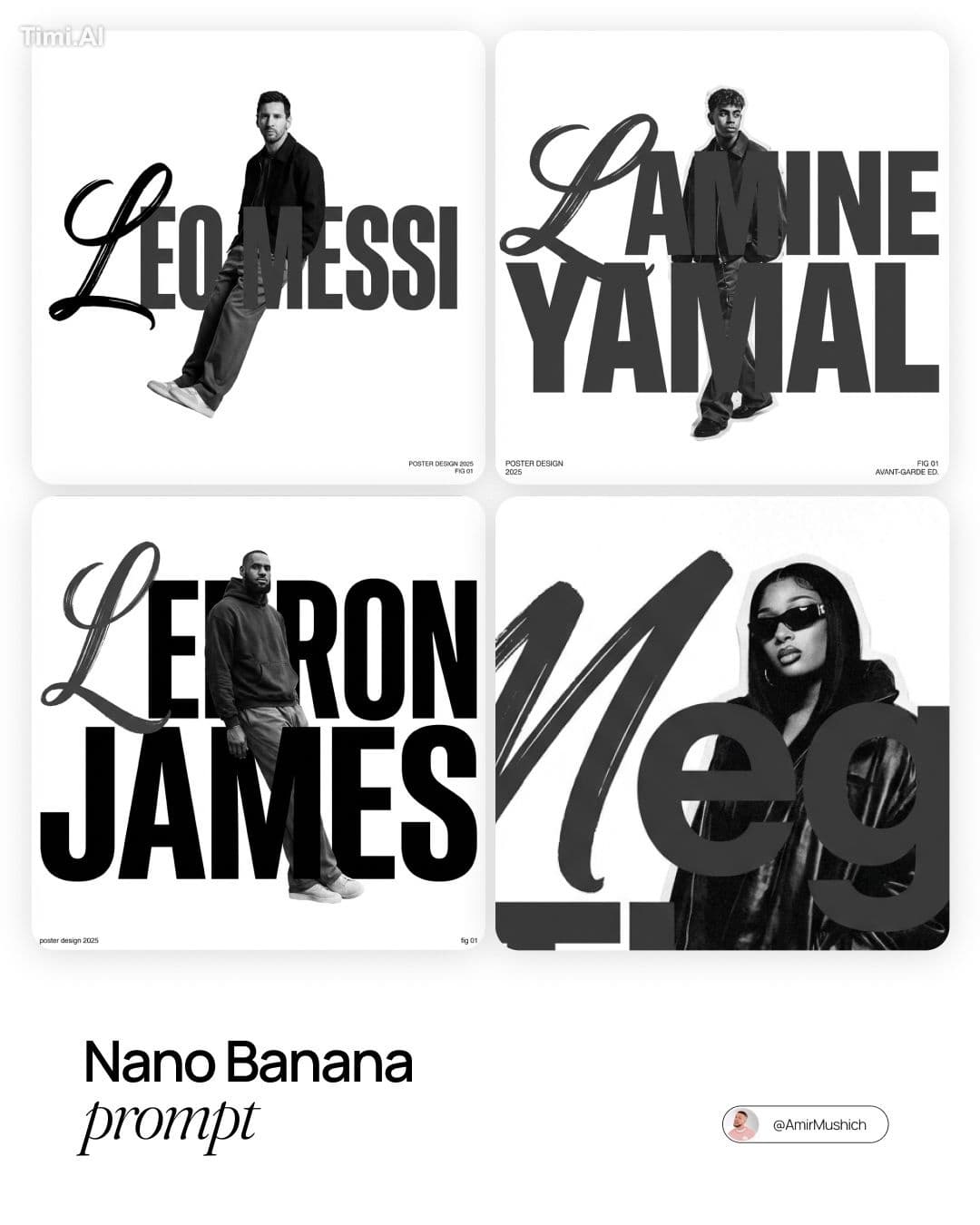 [PERSON NAME]. Act as a graphic designer creating a minimali