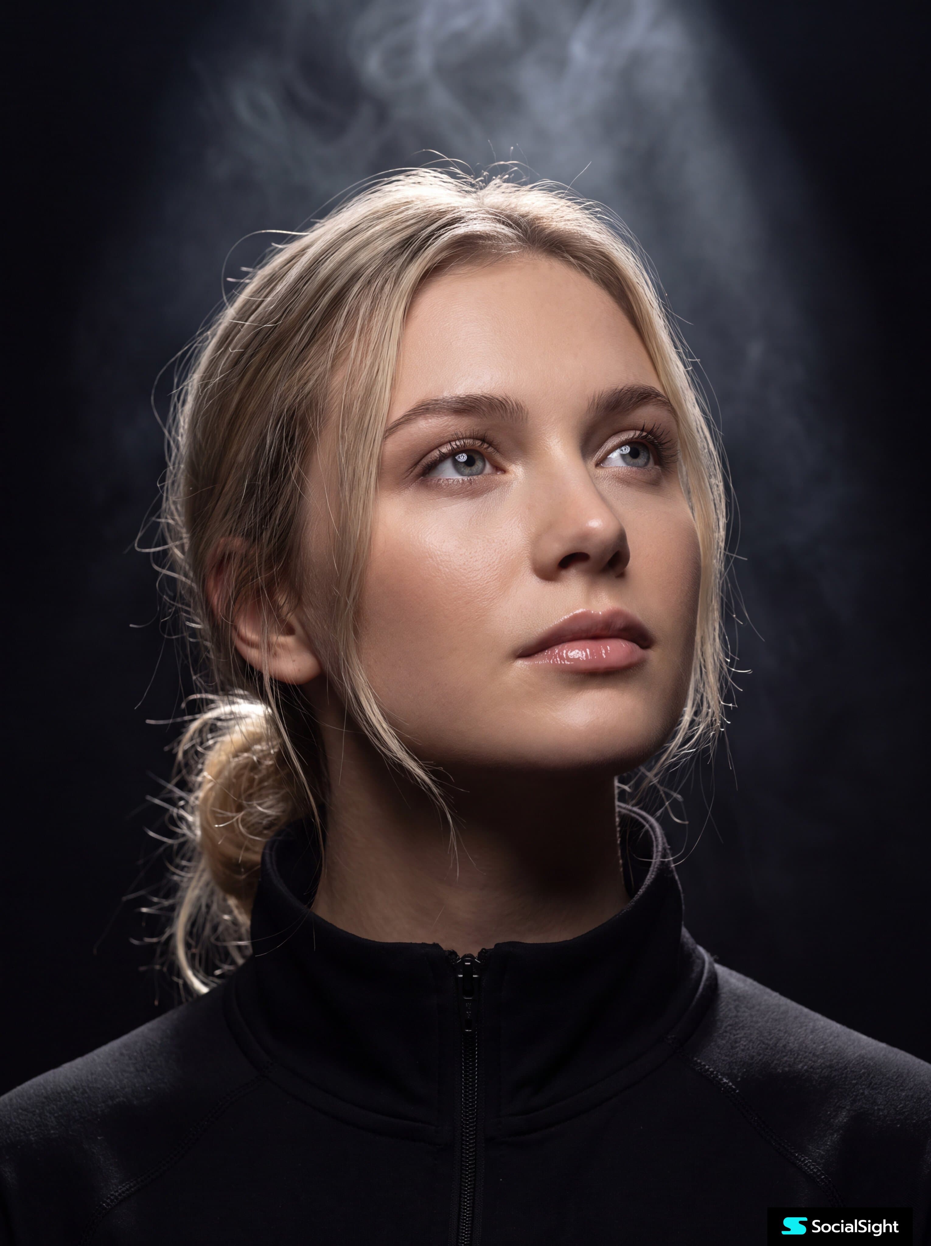 Ultra-realistic cinematic beauty portrait of a young woman l