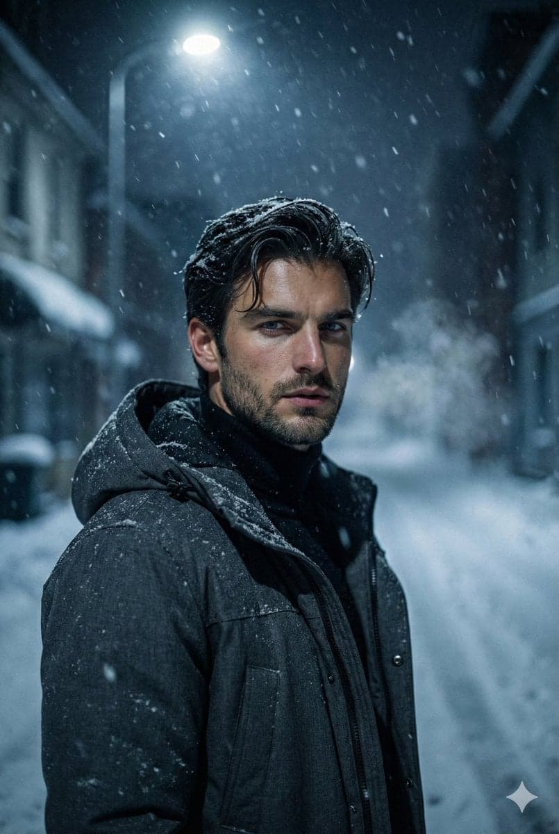 Ultra realistic cinematic portrait of a young man with sharp