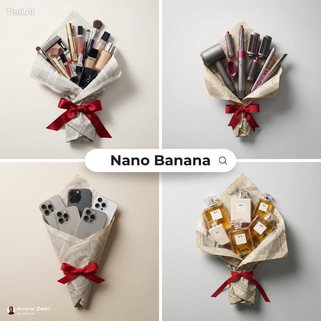 [product], high-end conceptual product ad, arranged like a b