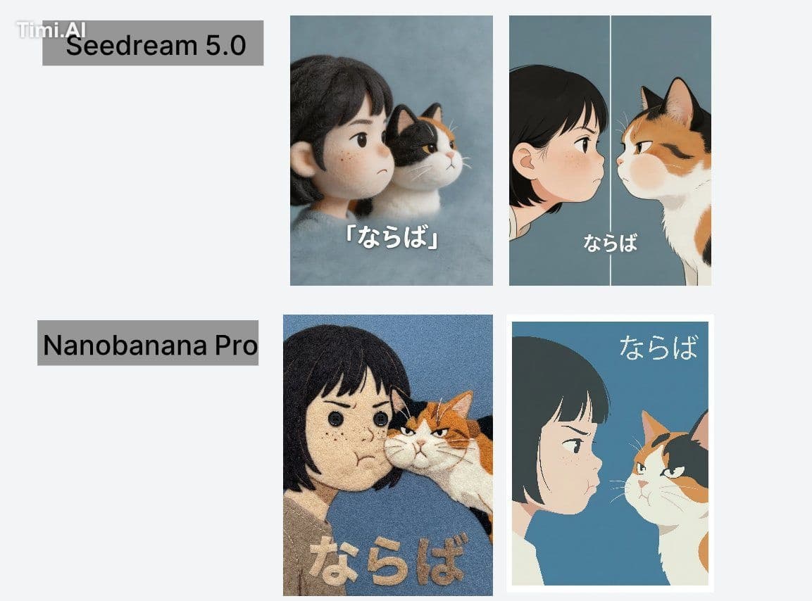 Seedream 5.0 Lite と Nano Banana Pro、
どっちが好き？
まあ、@lovart_jp な