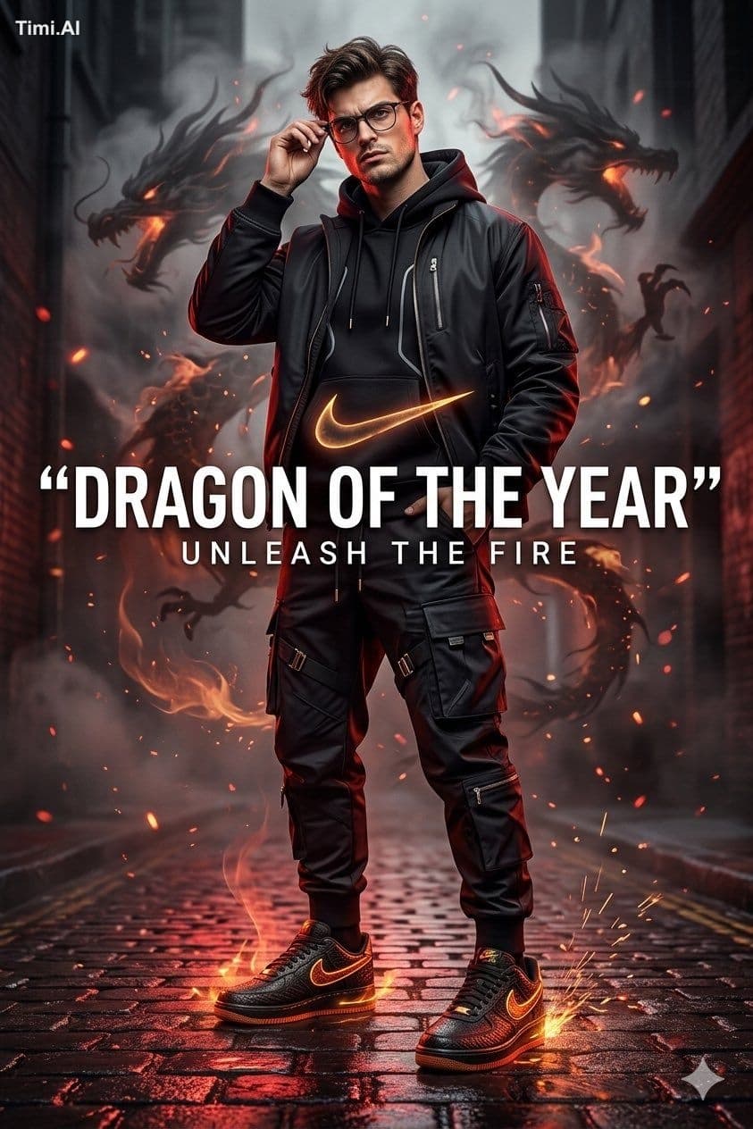 Ultra-realistic cinematic poster of a young man (use uploade