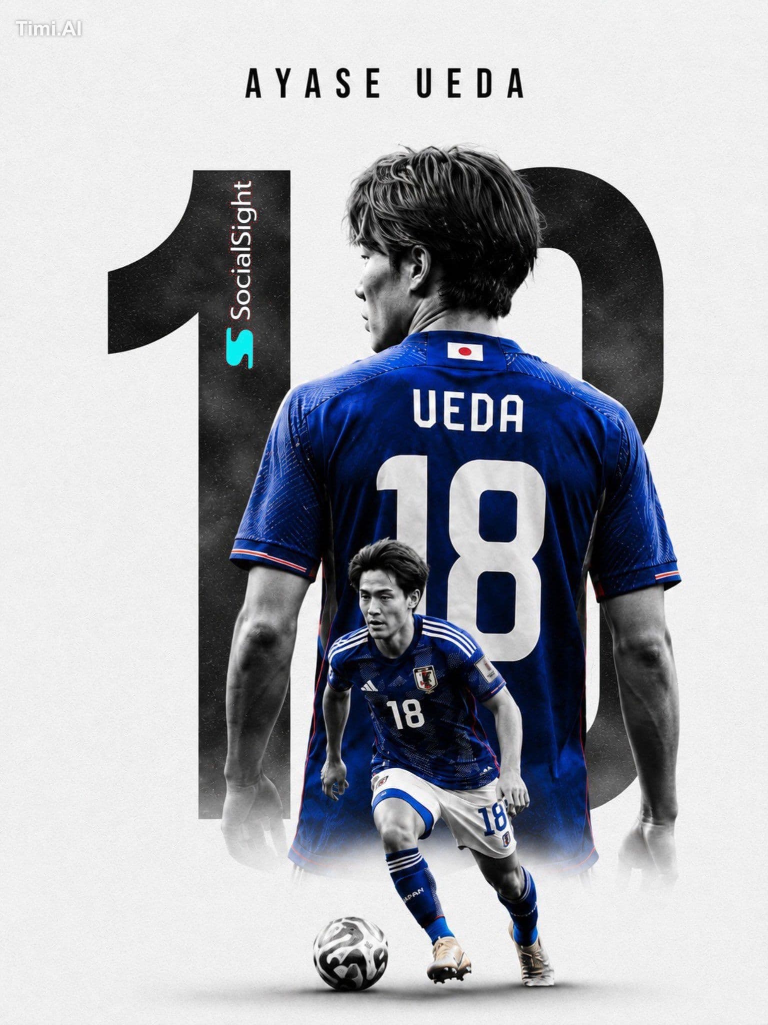 Ultra-premium football poster design, sports marketing artwo