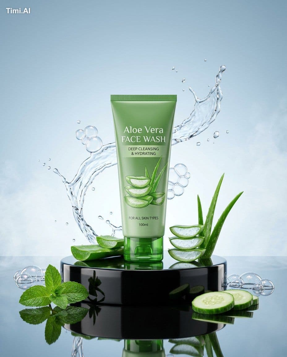 Create a high-end commercial skincare advertisement featurin