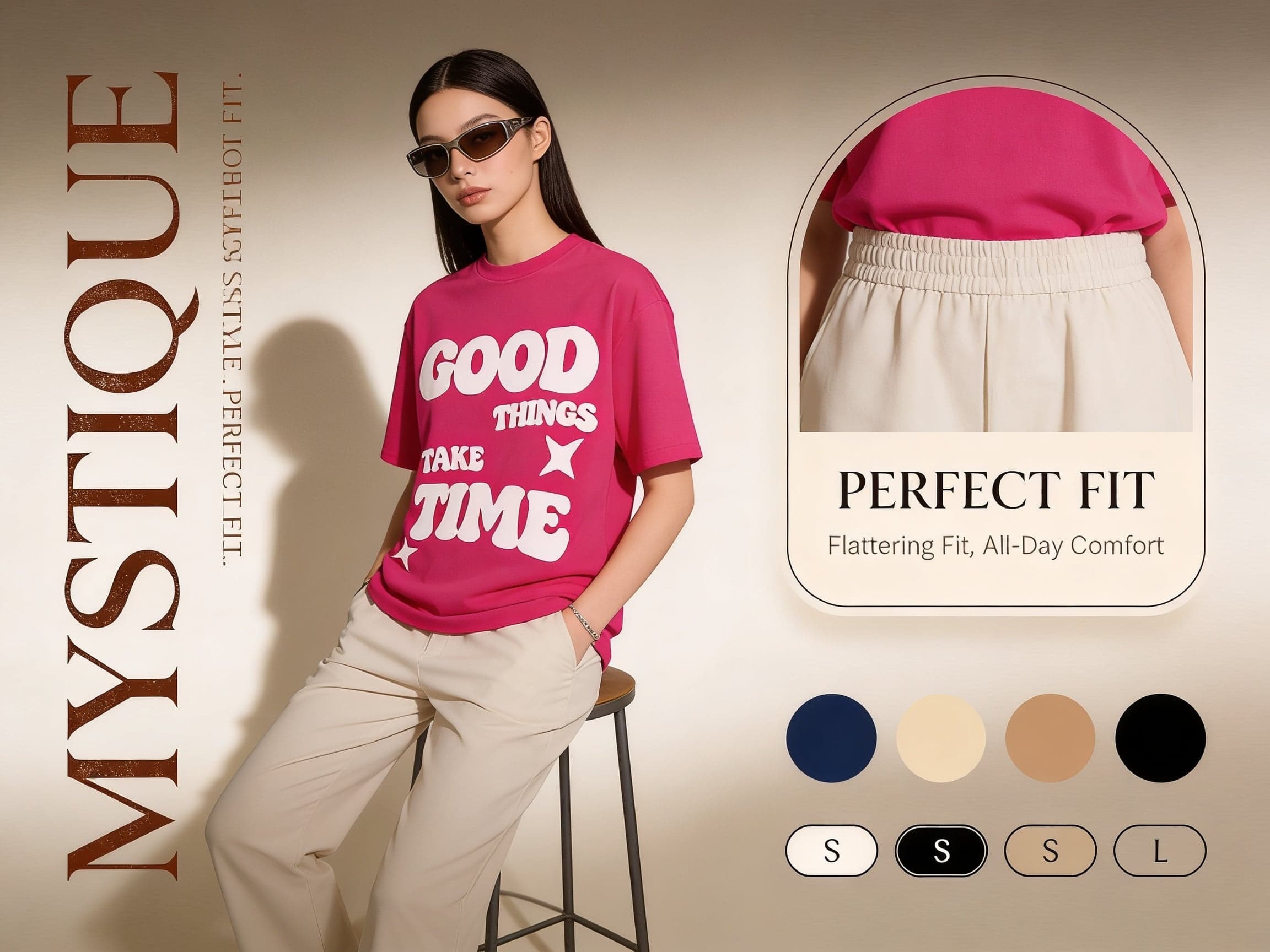 Luxury fashion advertisement poster, ultra-premium editorial