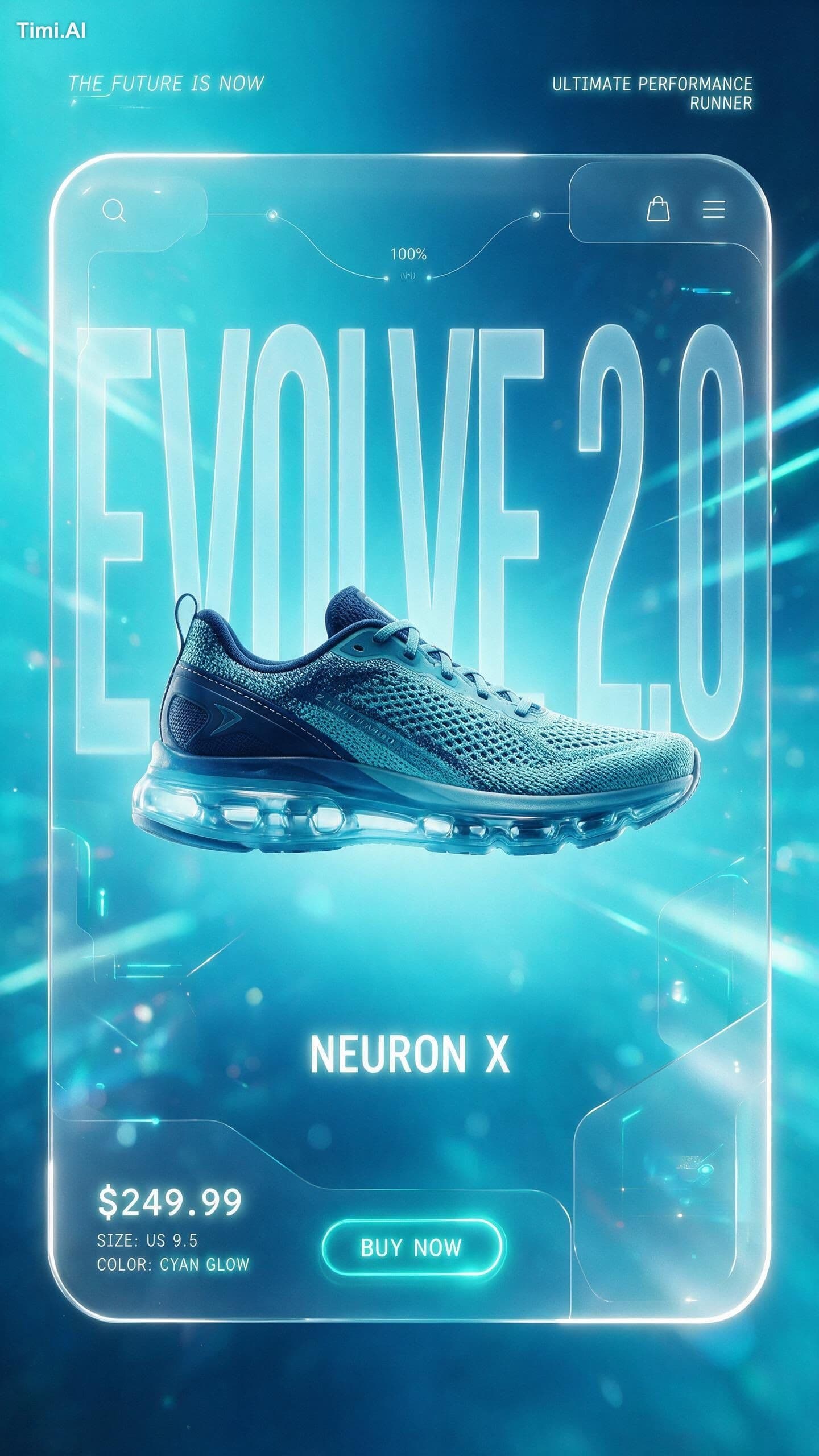 Ultra-realistic premium sports footwear commercial advertise