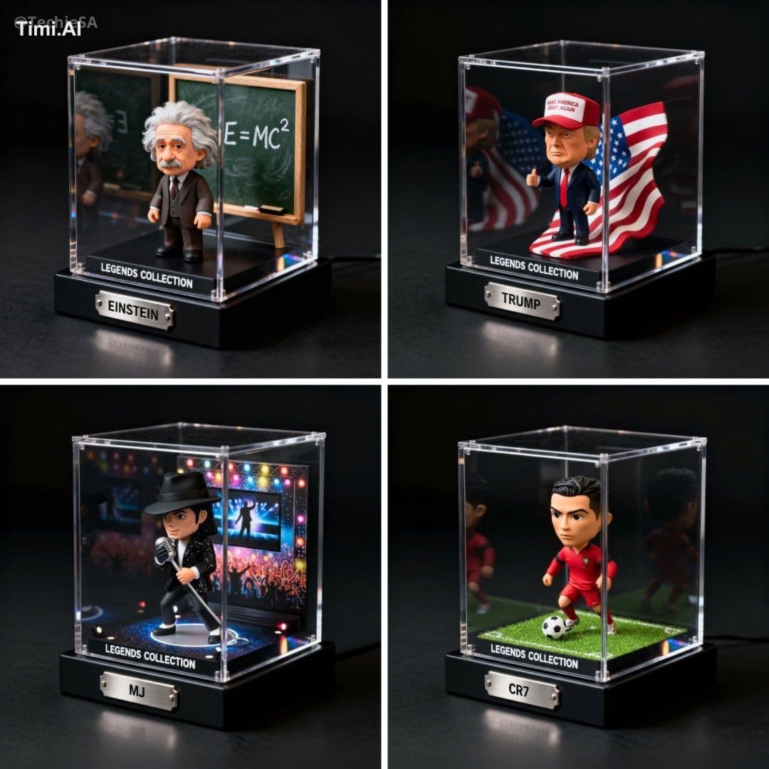 A hyper-detailed 3D collectible diorama of [CHARACTER OR SUB