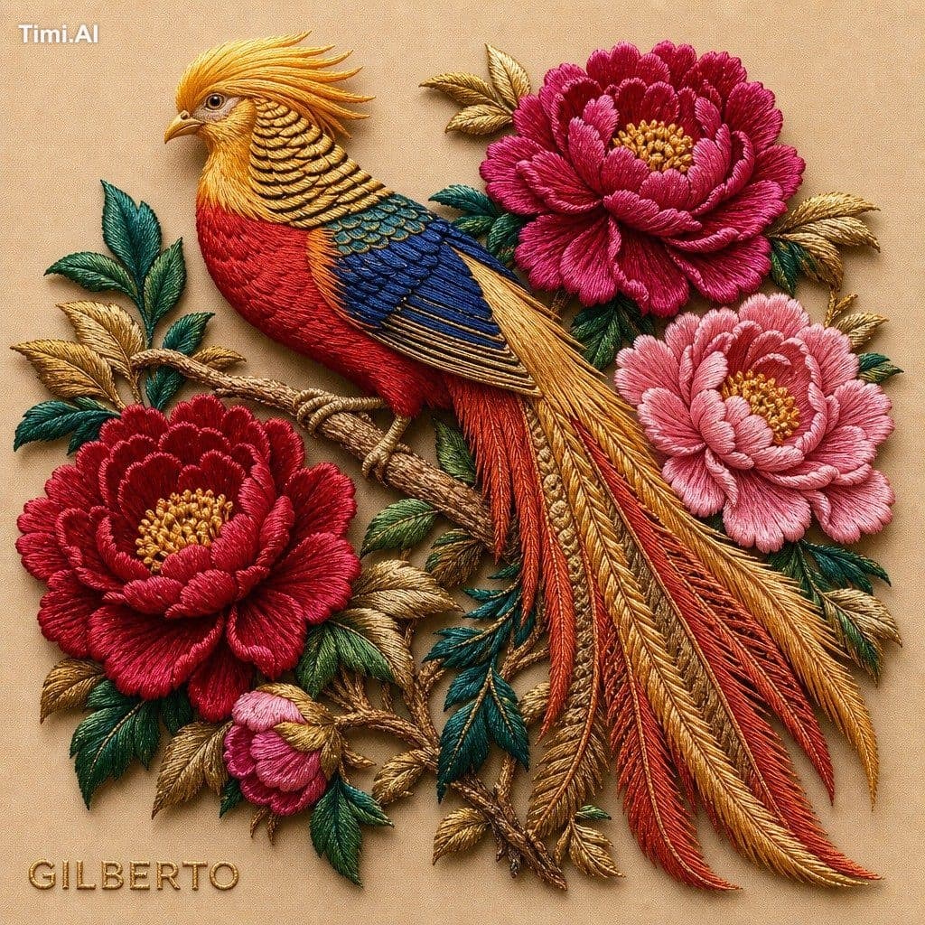 Create a breathtaking 3D high-relief [TEXTILE_MEDIUM] artwor