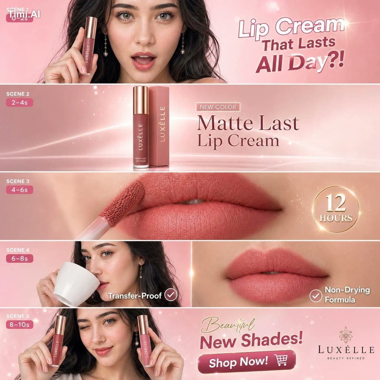 10-Second Premium Beauty Product Commercial (Vertical 9:16)
