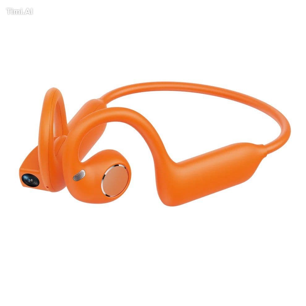 A pair of earbuds with a camera inside.

8MP Sony camera wit