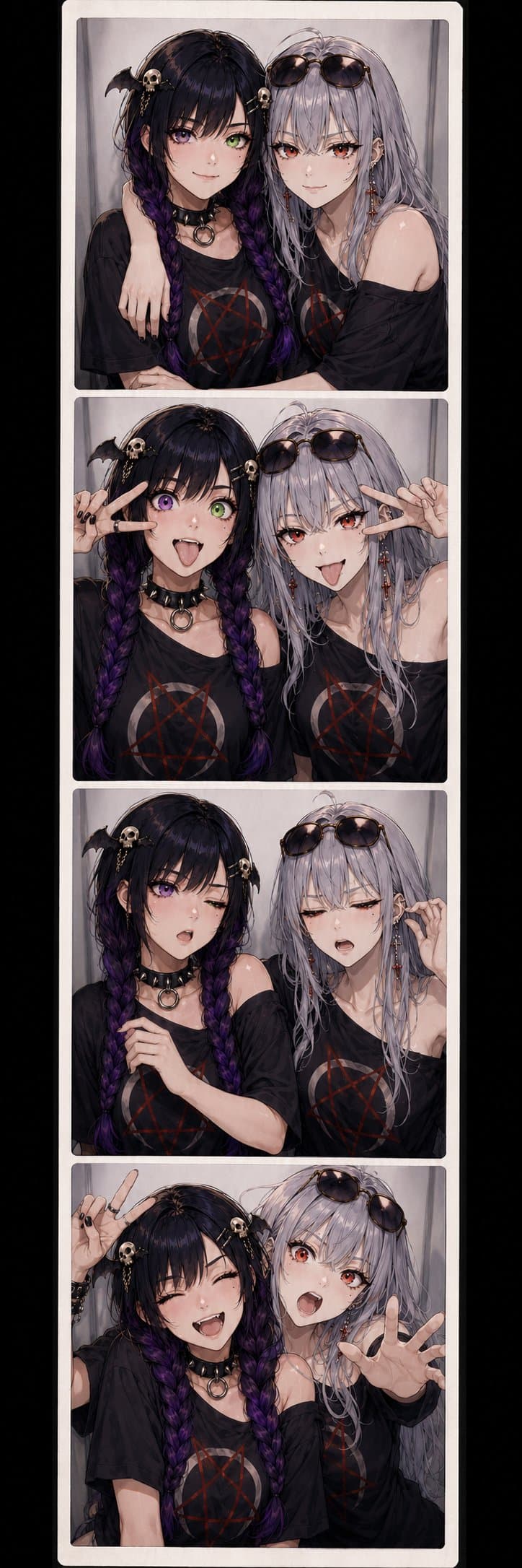 PHOTO BOOTH CHAOS 📸✨💜💚

Today's prompt built by My Boo @M