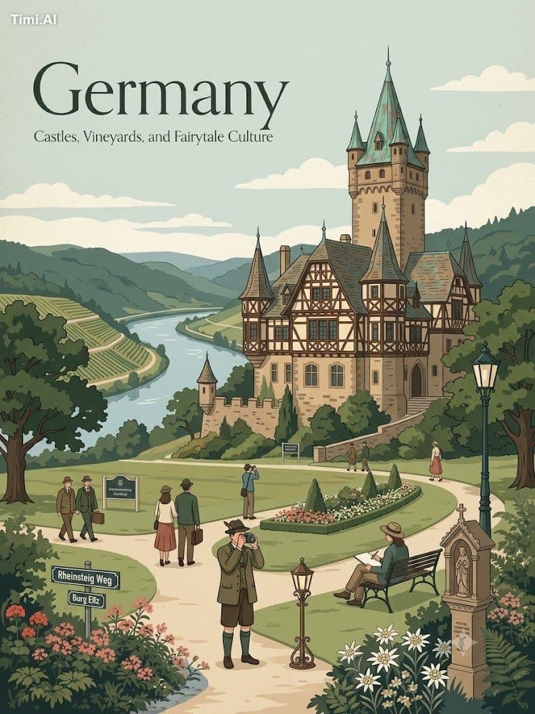 Create a vintage-style travel poster illustration of [LOCATI