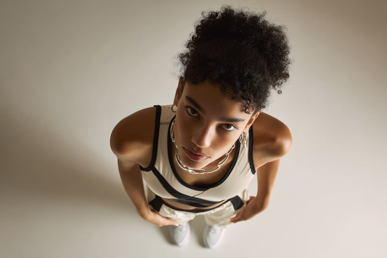 A [subject] photographed from a 35-degree overhead angle, st