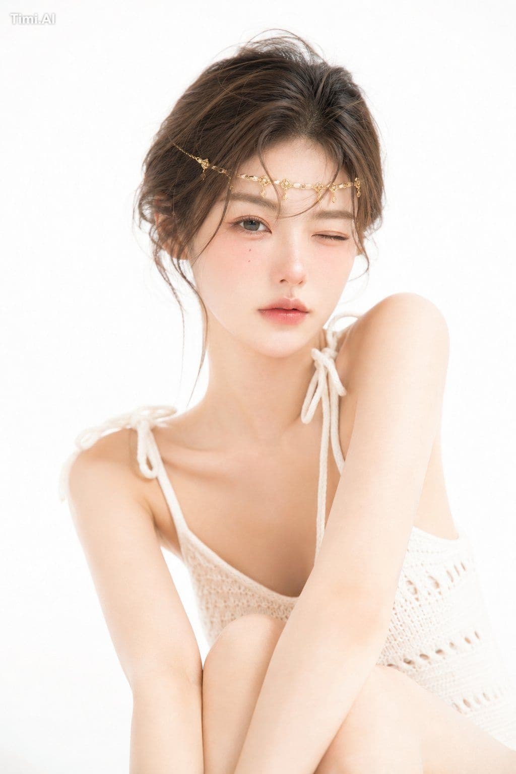 非常甜美有可爱,完全和海马体拍摄没有区别的一张图
prompt⬇️
日系杂志写真感,小色块,香槟白,鼻尖粉红,纤细窄