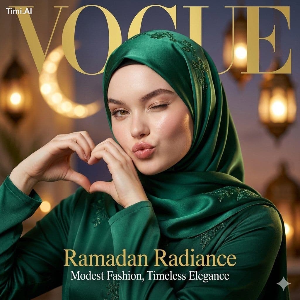 Create a hyper-realistic Vogue magazine cover using the uplo