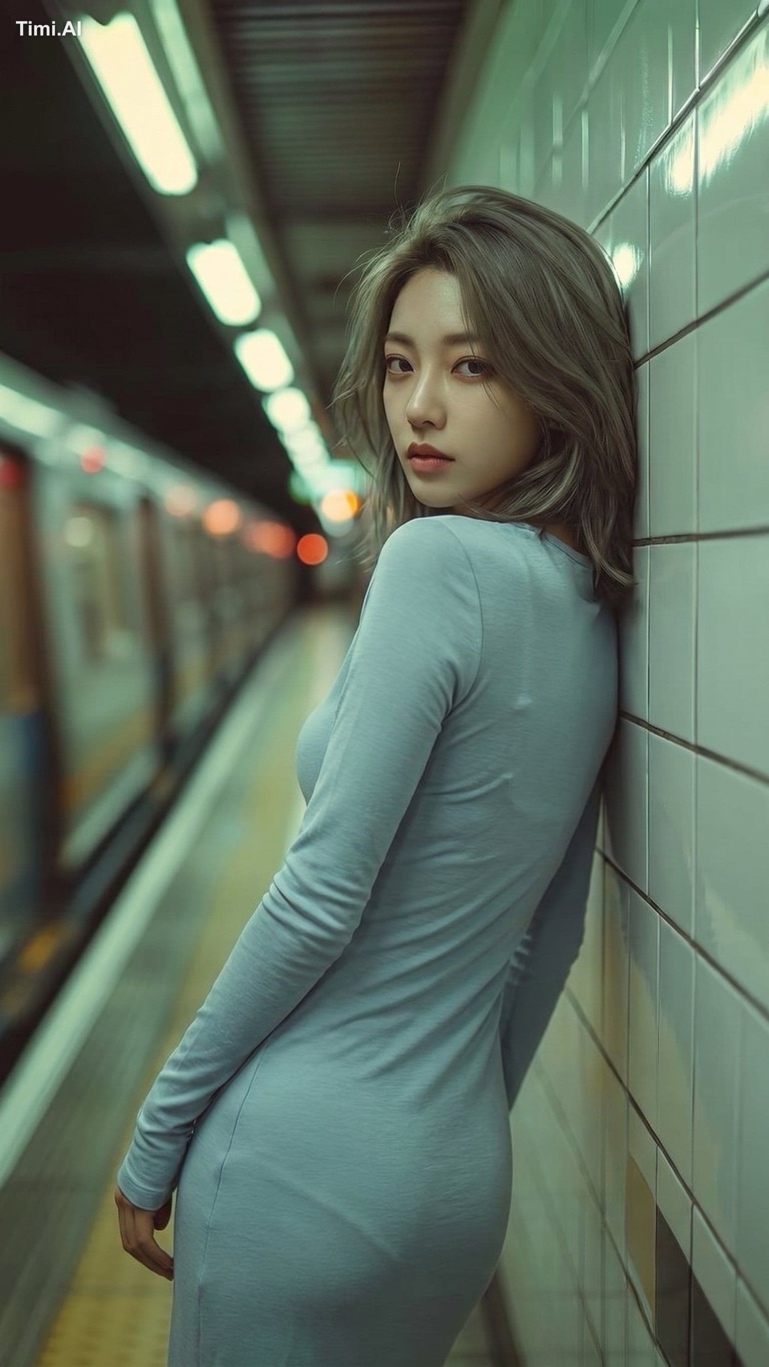 Create a realistic vertical 9:16 photographed portrait. Subj