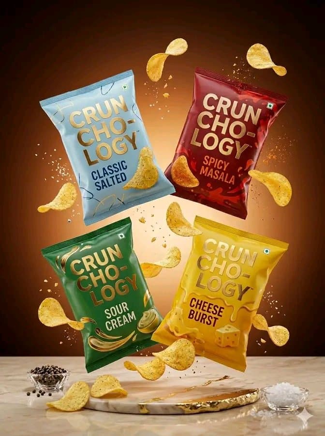 A professional commercial product photography layout for a p
