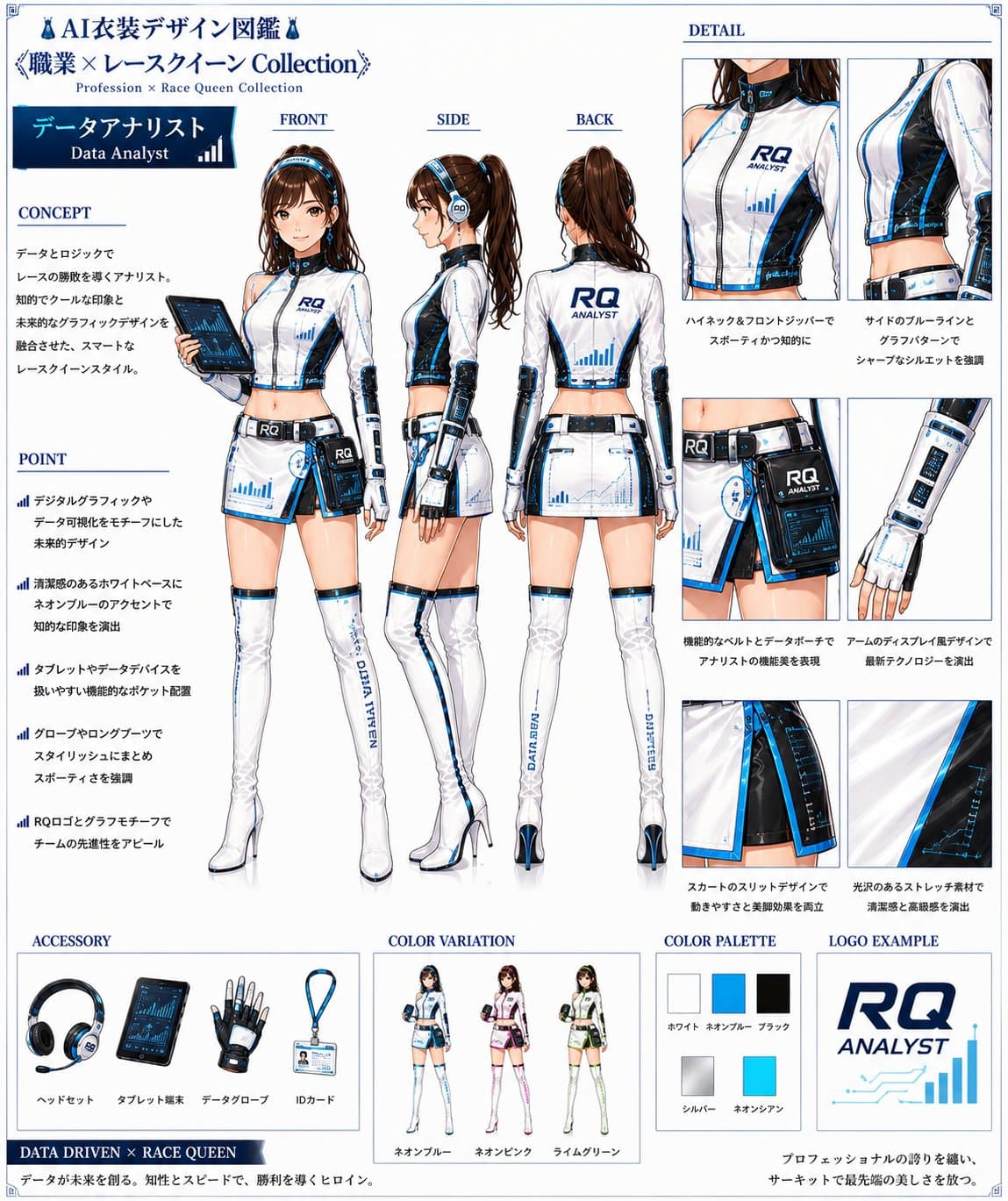 ✨「職業 × レースクイーン」Collection ✨
Data Analyst Race Queen
Data Dri