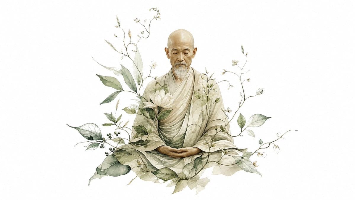 [Subject] seamlessly merging with elegant botanical leaves, 