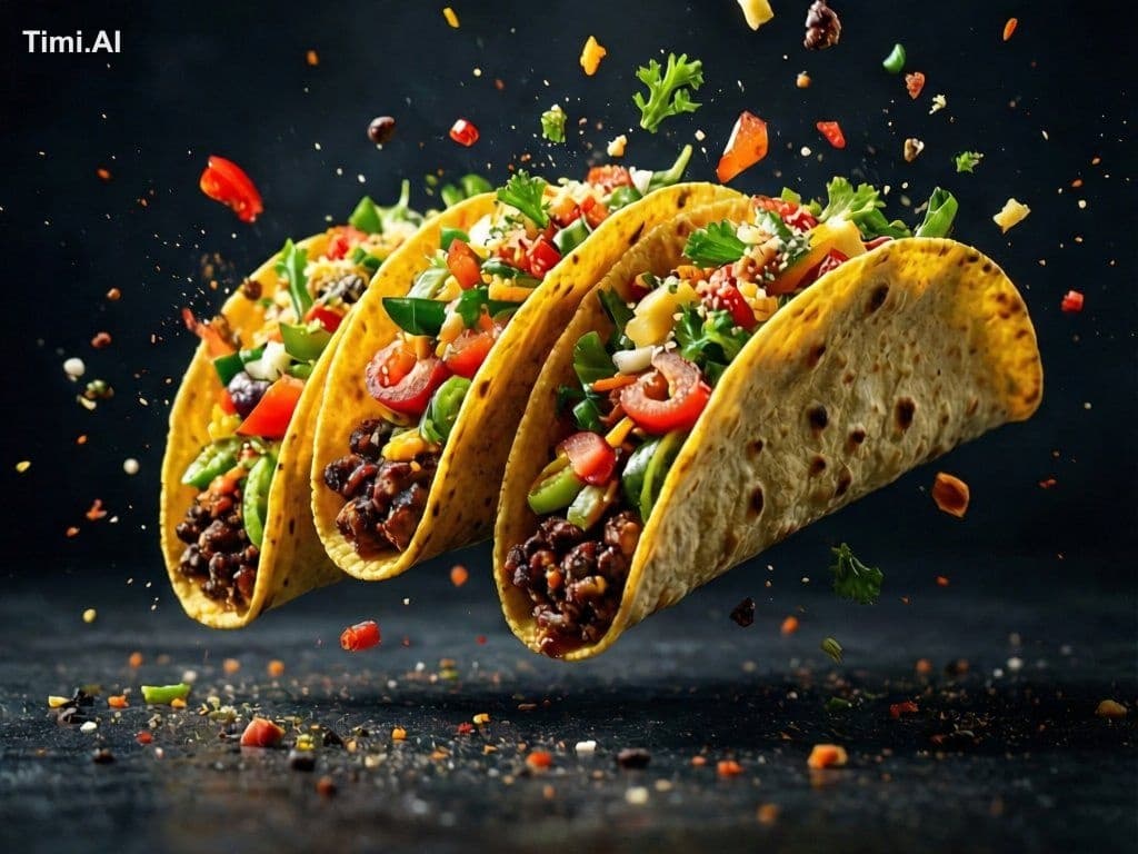 delicious [FOOD], floating in the air, cinematic, food profe